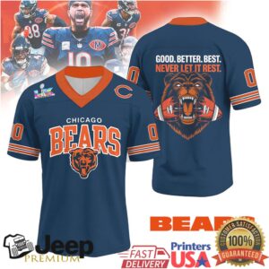 Chicago Bears Officially Licensed Game Day V Neck 3D T shirt