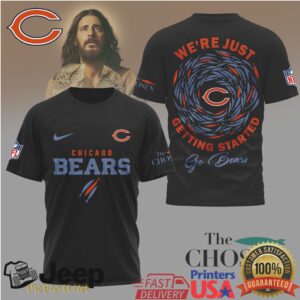 Chicago Bears The Chosen T Shirt We're Just Getting Started NFL Graphic Tee