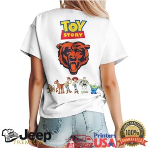 Chicago Bears x Toy Story Characters NFL White T Shirt