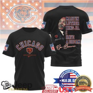 Chicago BearsOfficial NFL Martin Luther King JR. Day 3D Shirt