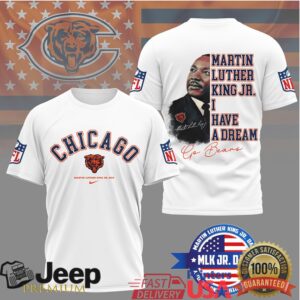 Chicago BearsOfficial NFL Martin Luther King JR. Day 3D Shirt