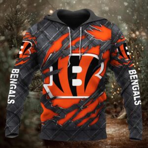 Cincinnati Bengals Black Metal 2026 Official Hoodie