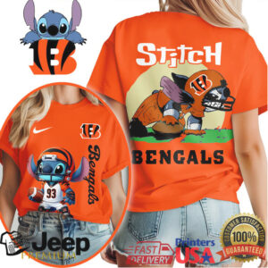 Cincinnati Bengals NFL Stitch Charging 3D Shirt Cincinnati Bengals NFL Stitch Charging 3D Shirt