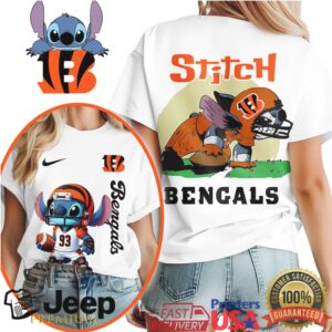 Cincinnati Bengals NFL Stitch Charging 3D Shirt