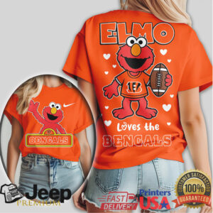 Cincinnati Bengals Official NFL Elmo Fan 3D Shirt Cincinnati Bengals Official NFL Elmo Fan 3D Shirt