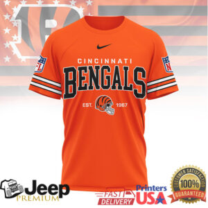 Cincinnati Bengals Official NFL Heritage 3D Shirt