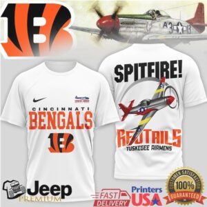 Cincinnati Bengals Official NFL Tuskegee Airmen 3D Shirt
