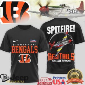 Cincinnati Bengals Official NFL Tuskegee Airmen 3D Shirt