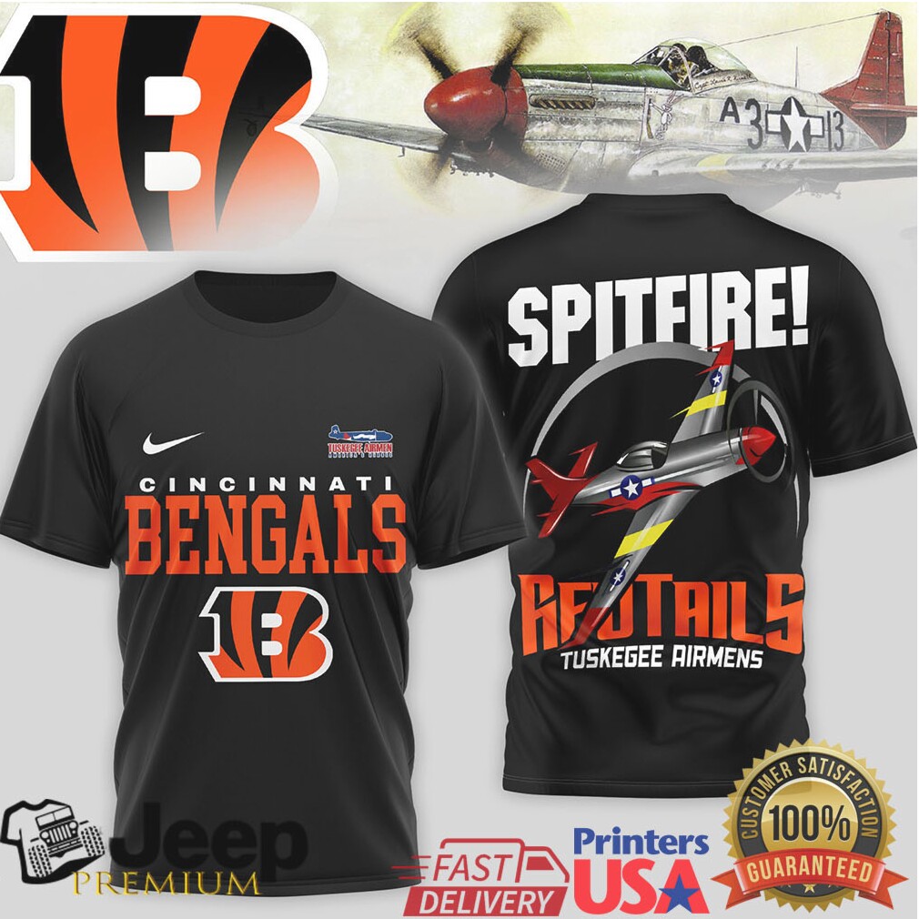 Cincinnati Bengals Official NFL Tuskegee Airmen 3D Shirt Cincinnati Bengals Official NFL Tuskegee Airmen 3D Shirt