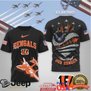 Cincinnati Bengals Official NFL US Air Force 3D Shirt Cincinnati Bengals Official NFL US Air Force 3D Shirt