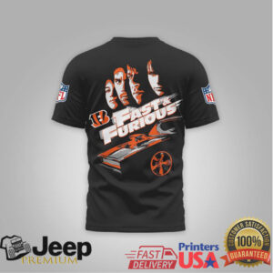Cincinnati Bengals Official NFL x Fast And Furious 3D Shirt Cincinnati Bengals Official NFL x Fast And Furious 3D Shirt
