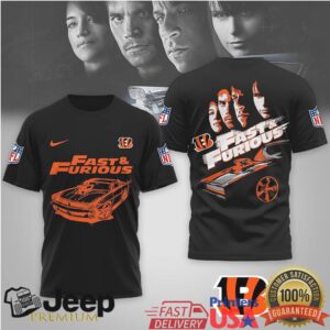 Cincinnati Bengals Official NFL x Fast And Furious 3D Shirt