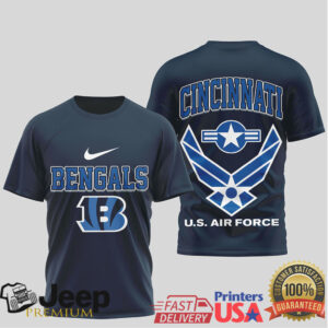 Cincinnati Bengals Us Air Force Military Appreciation Navy Tshirt Cincinnati Bengals Us Air Force Military Appreciation Navy Tshirt