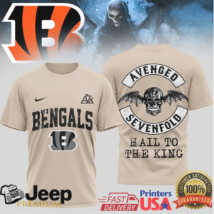 Cincinnati Bengals x Avenged Sevenfold Deathbat Custom T Shirt Cincinnati Bengals x Avenged Sevenfold Deathbat Custom T Shirt