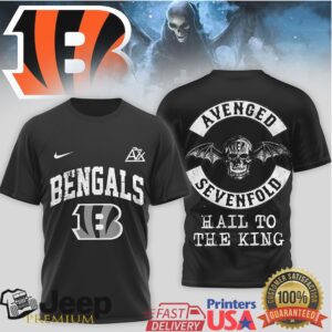 Cincinnati Bengals x Avenged Sevenfold Deathbat Custom T Shirt