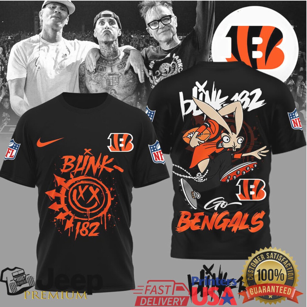 Cincinnati BengalsOfficial NFL Blink 182 3D Shirt Cincinnati BengalsOfficial NFL Blink 182 3D Shirt