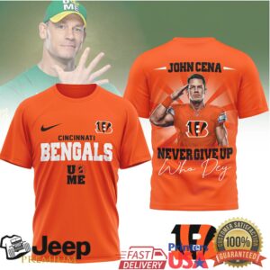 Cincinnati BengalsOfficial NFL John Cena Fan 3D Shirt
