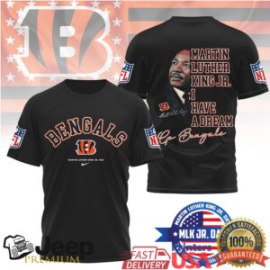 Cincinnati BengalsOfficial NFL Martin Luther King JR. Day 3D Shirt