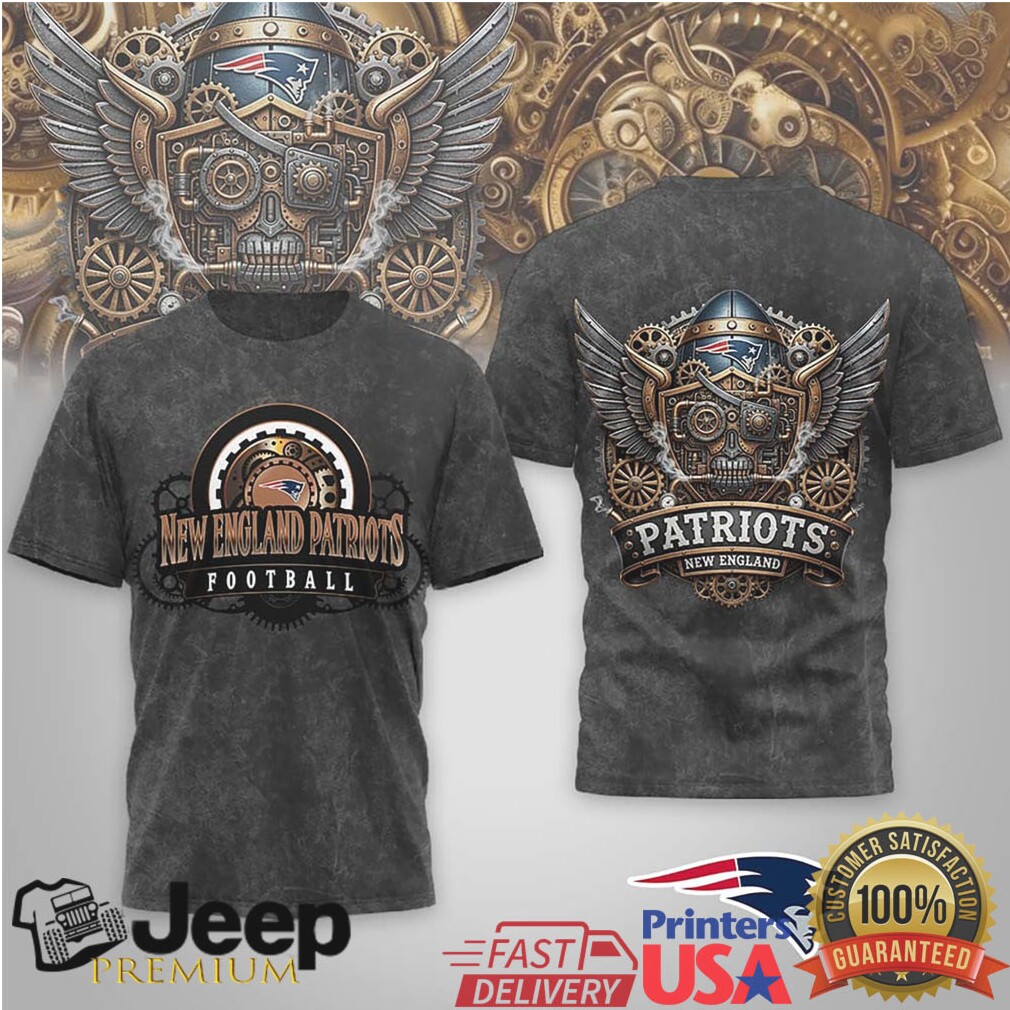 New England Patriots Official NFL Steampunk T shirt New England Patriots Official NFL Steampunk T shirt