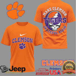 Clemson Tigers Official NCAA Grateful Game Day 3D Shirt