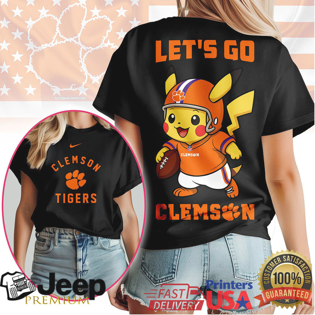 Clemson Tigers Official NCAA Pokemon Fan 3D Shirt Clemson Tigers Official NCAA Pokemon Fan 3D Shirt