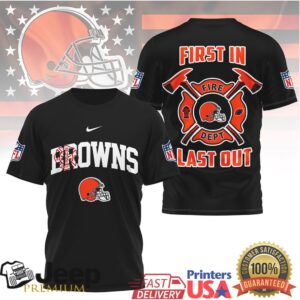 Cleveland Browns Firefighter Helmet Graphic Tee
