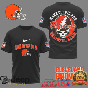 Cleveland Browns Make Cleveland Grateful Again Skull T Shirt Cleveland Browns Make Cleveland Grateful Again Skull T Shirt