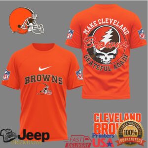 Cleveland Browns Make Cleveland Grateful Again Skull T Shirt