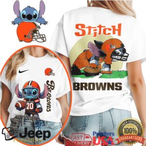 Cleveland Browns NFL Stitch Charging 3D Shirt
