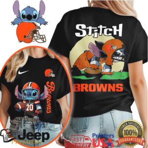 Cleveland Browns NFL Stitch Charging 3D Shirt