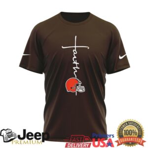 Cleveland Browns Official NFL Faith Over Fear 3D Shirt Cleveland Browns Official NFL Faith Over Fear 3D Shirt