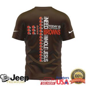 Cleveland Browns Official NFL Faith Over Fear 3D Shirt