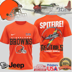 Cleveland Browns Official NFL Tuskegee Airmen 3D Shirt