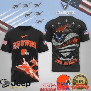 Cleveland Browns Official NFL US Air Force 3D Shirt Cleveland Browns Official NFL US Air Force 3D Shirt