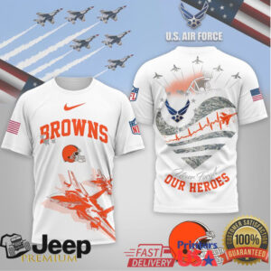 Cleveland Browns Official NFL US Air Force 3D Shirt