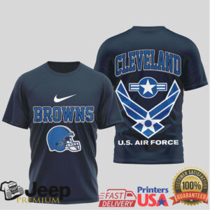 Cleveland Browns Us Air Force Tribute T Shirt Cleveland Browns Us Air Force Tribute T Shirt