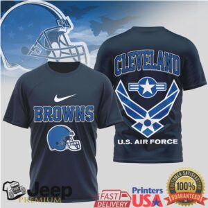 Cleveland Browns Us Air Force Tribute T Shirt