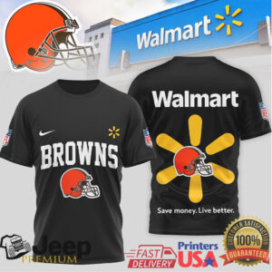 Cleveland Browns x Walmart Parody Save Money Play Better NFL Tee Cleveland Browns x Walmart Parody Save Money Play Better NFL Tee