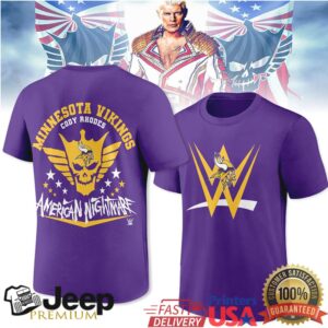 Cody Rhodes Minnesota Vikings American Nightmare Tshirt