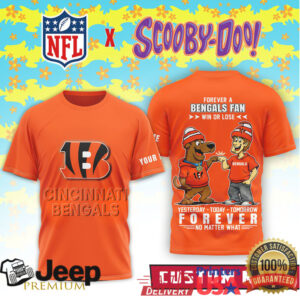 Custom Cincinnati Bengals x Scooby Doo Win Or Lose Forever Fan Shirt Custom Cincinnati Bengals x Scooby Doo Win Or Lose Forever Fan Shirt