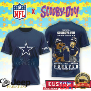 Custom Dallas Cowboys Scooby Doo & Shaggy Fan Personalized Shirt Custom Dallas Cowboys Scooby Doo & Shaggy Fan Personalized Shirt