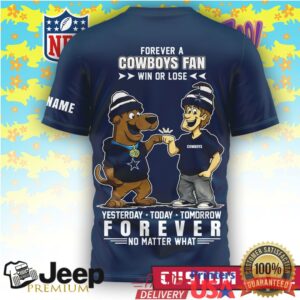 Custom Dallas Cowboys Scooby Doo & Shaggy Fan Personalized Shirt