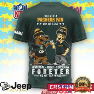 Custom Green Bay Packers Scooby Doo & Shaggy Win Or Lose Shirt
