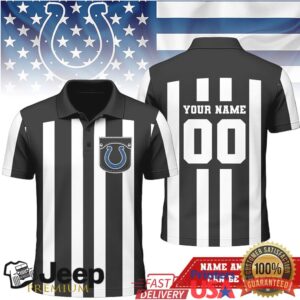 Custom Indianapolis Colts Referee Polo Personalized Name Number Custom Indianapolis Colts Referee Polo Personalized Name Number