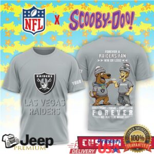 Custom Las Vegas Raiders Scooby Doo Forever A Fan Personalized NFL Tee