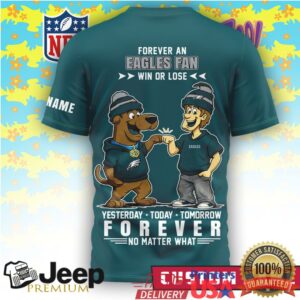 Custom Philadelphia Eagles Scooby Doo Forever Fan Name Shirt