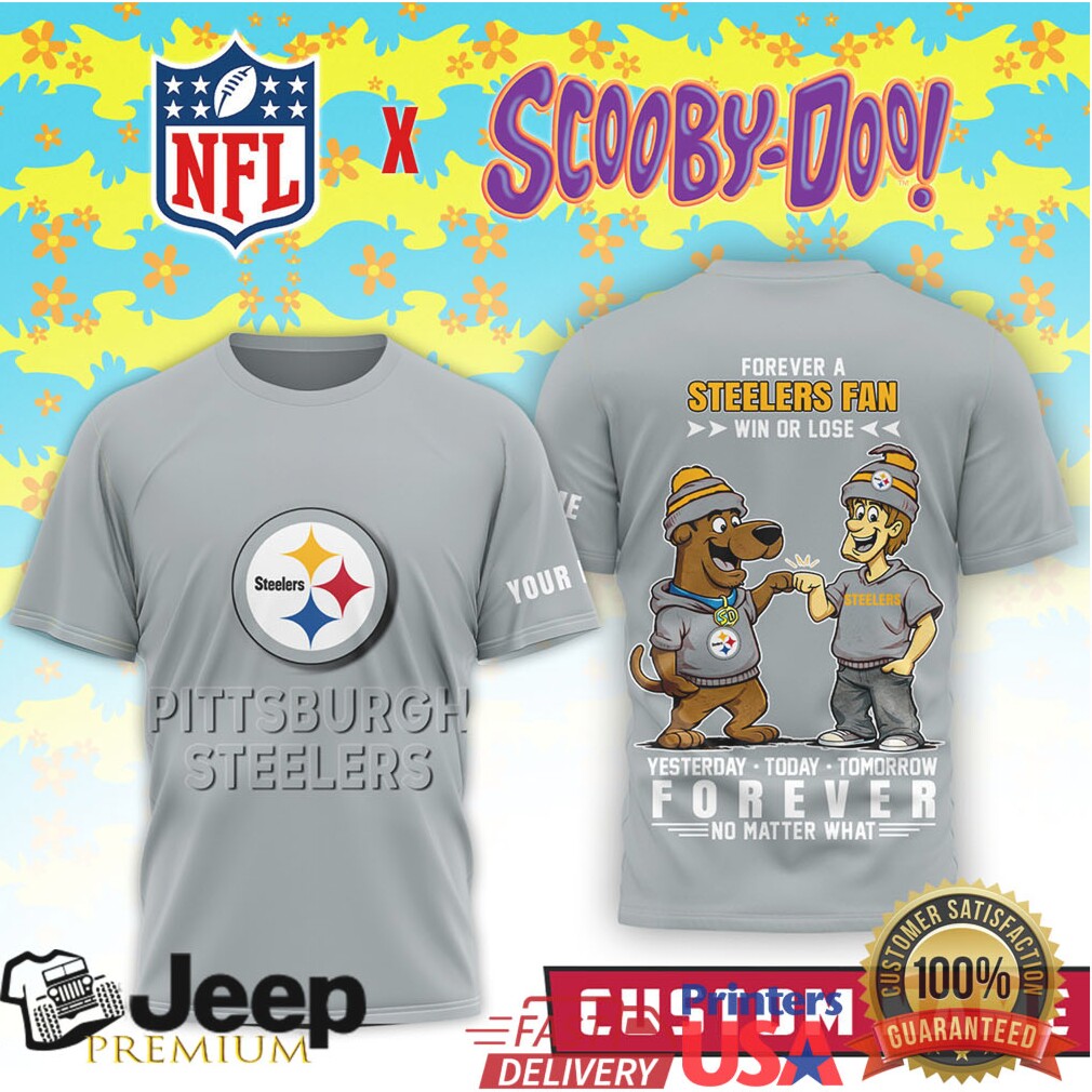 Custom Pittsburgh Steelers Scooby Doo Yesterday Today Tomorrow NFL Tee Custom Pittsburgh Steelers Scooby Doo Yesterday Today Tomorrow NFL Tee