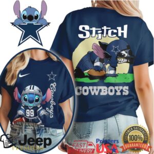 Dallas Cowboys NFL Stitch Charging 3D Shirt