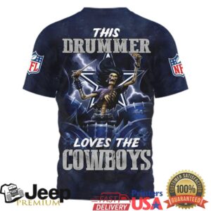 Dallas Cowboys Official NFL Drummer 3D Shirt Dallas Cowboys Official NFL Drummer 3D Shirt