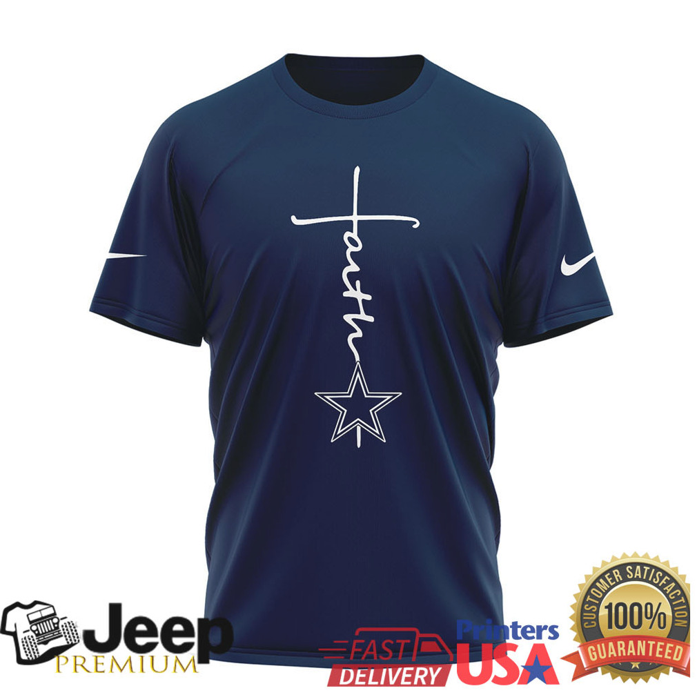 Dallas Cowboys Official NFL Faith Over Fear 3D Shirt Dallas Cowboys Official NFL Faith Over Fear 3D Shirt
